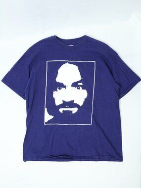Men's Charles Manson "Charlie Don't Surf" Graphic T-Shirt Size XL